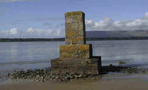 One of the pillars marking the causeway to Coney