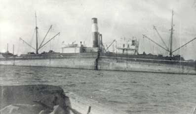 The Diamantis Pateras with her back broken on the Blennick Rocks